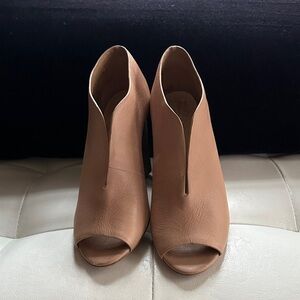 Vince Camuto Andrita Tan Open-Toe Ankle Booties